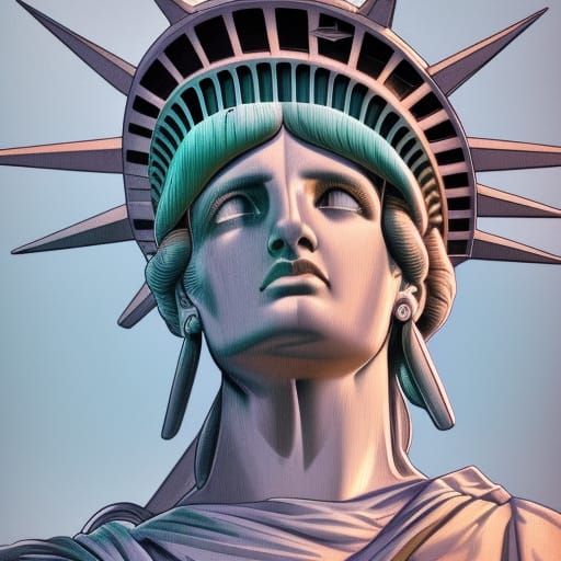 Lady liberty - AI Generated Artwork - NightCafe Creator