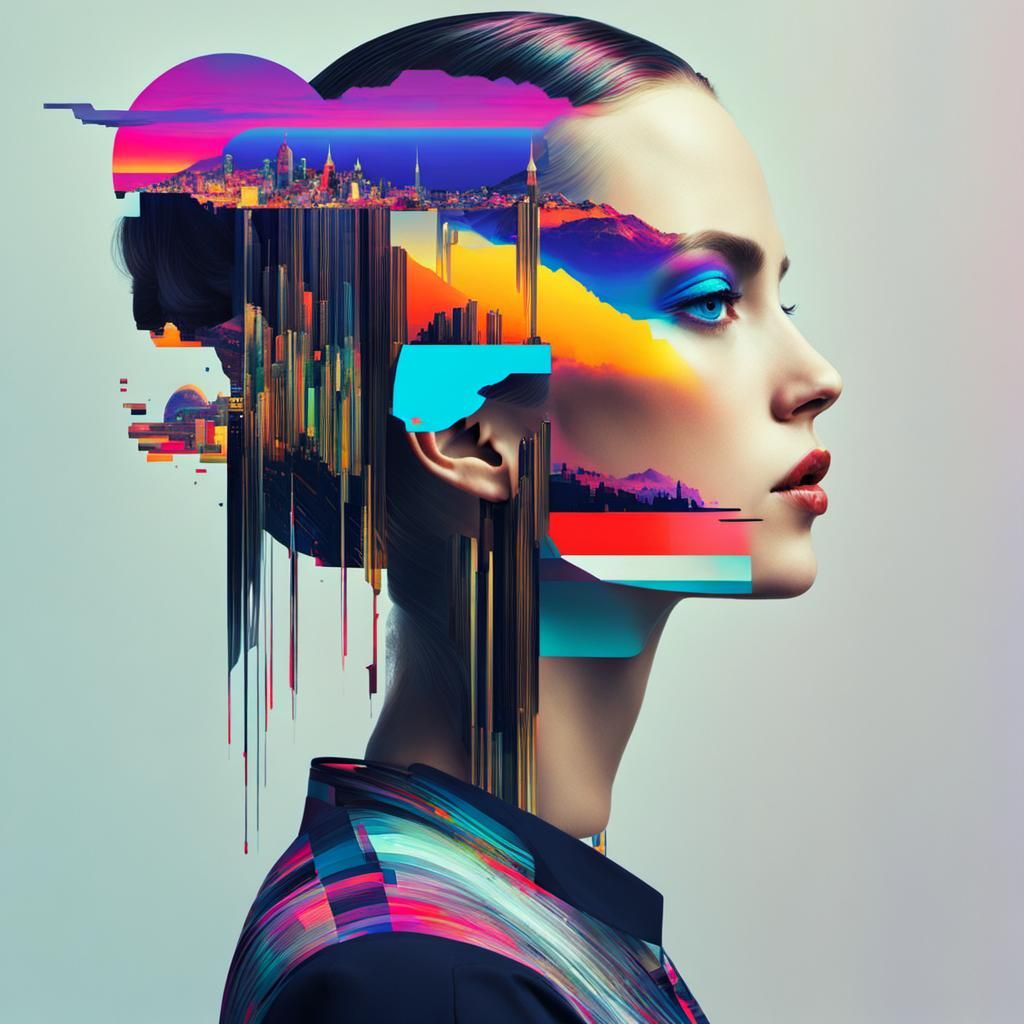  Glitch Portrait  by @Alicia Hopkins