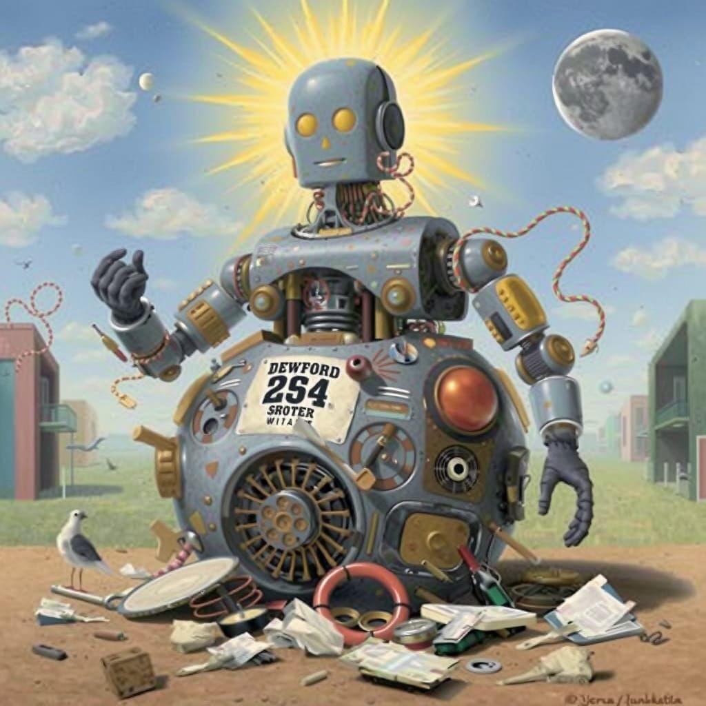 fraudulent useless bloated overengineered kludged together dysfunctional artificial intelligent machine posing as the saviour of humanity an...