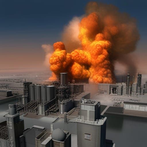 Nuclear plant explosion