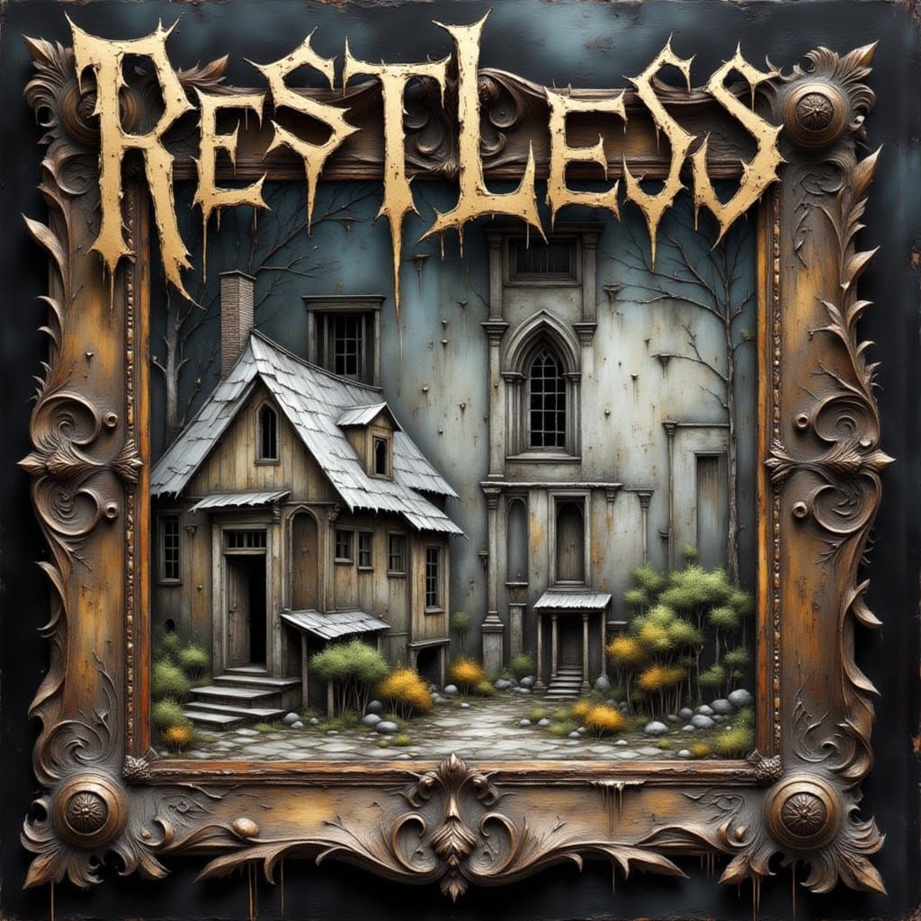 Surreal Dreamscape With Chalk Art Style