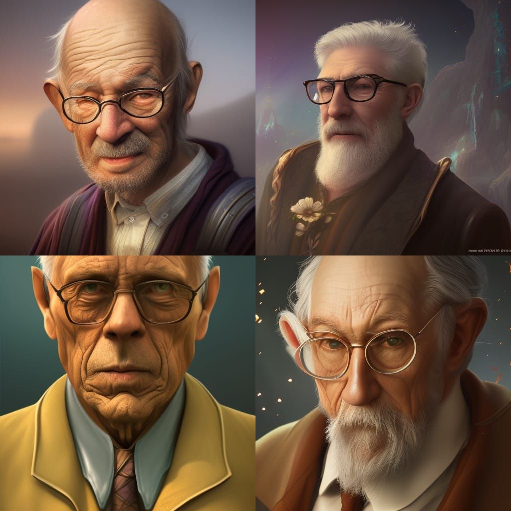 Old man portrait - AI Generated Artwork - NightCafe Creator