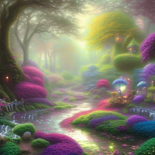 Enchanted fairy land forest
