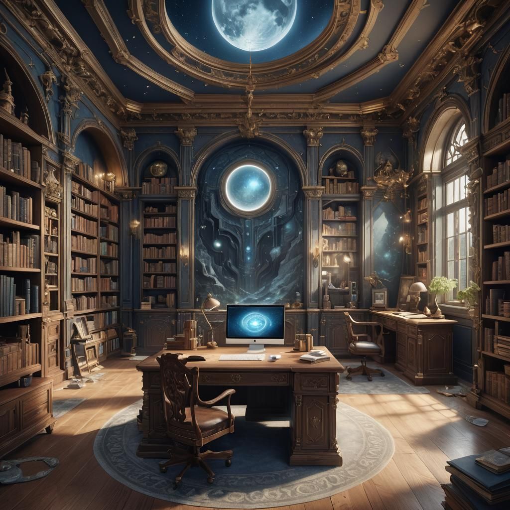 Moonstone study room