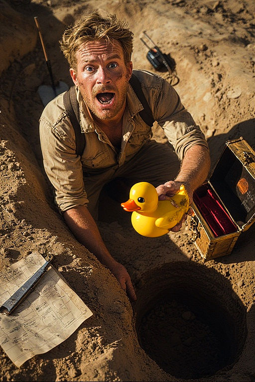 200 years from now....The Yellow Plastic Duck is rediscovere...