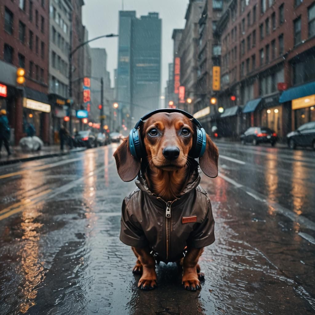 Cool dachshund  by @MrEbano
