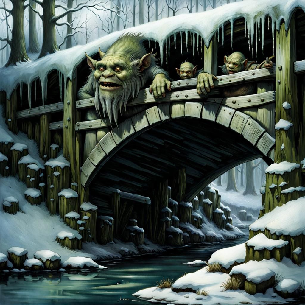 Troll Bridge - AI Generated Artwork - NightCafe Creator