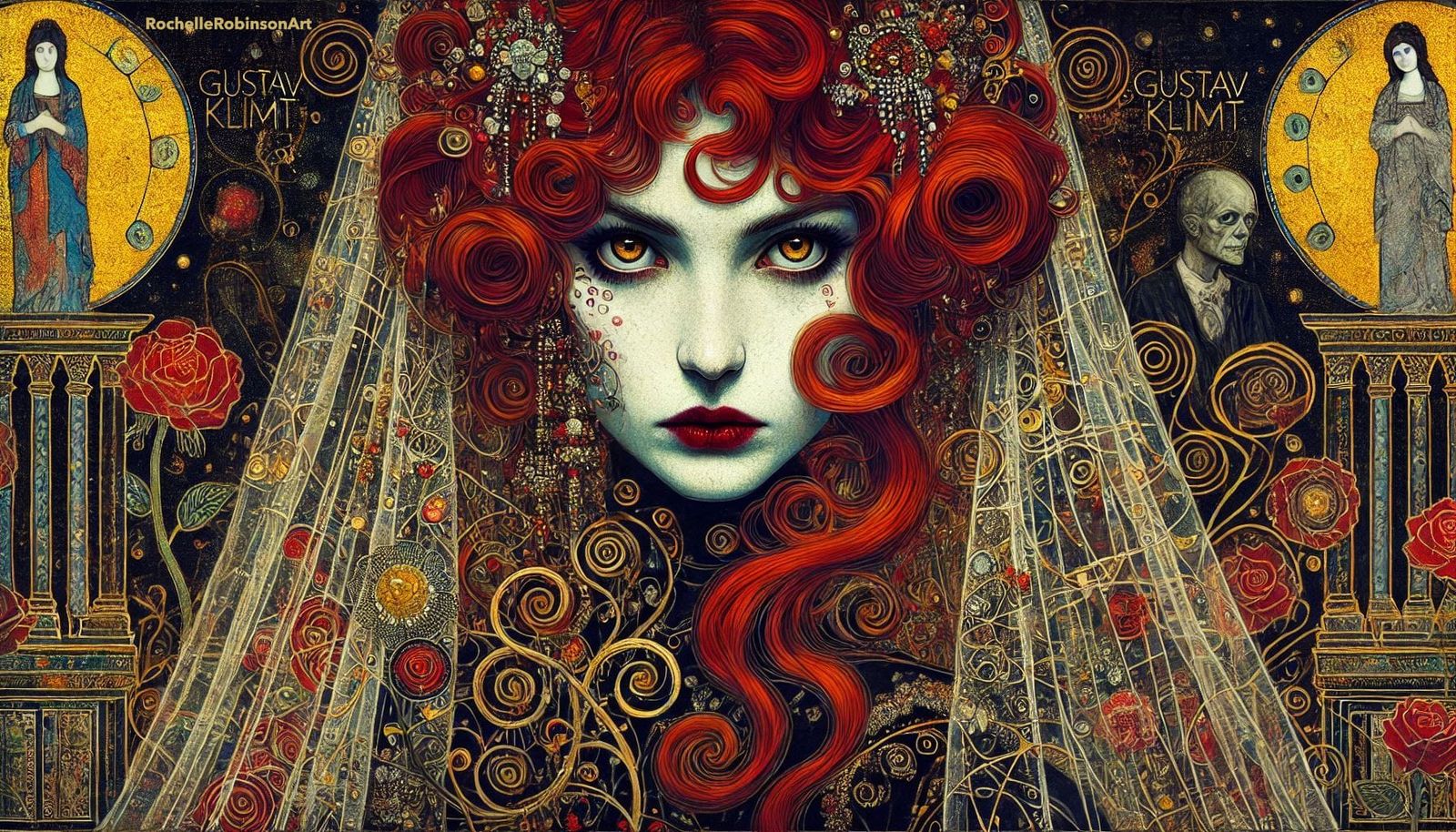 Woman Inspired by Klimt