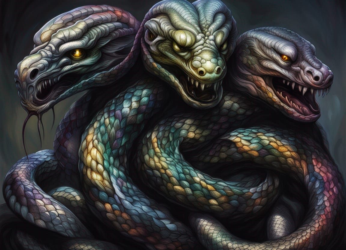 Serpents - AI Generated Artwork - NightCafe Creator