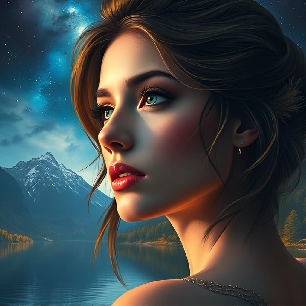 A beautiful woman's face #3