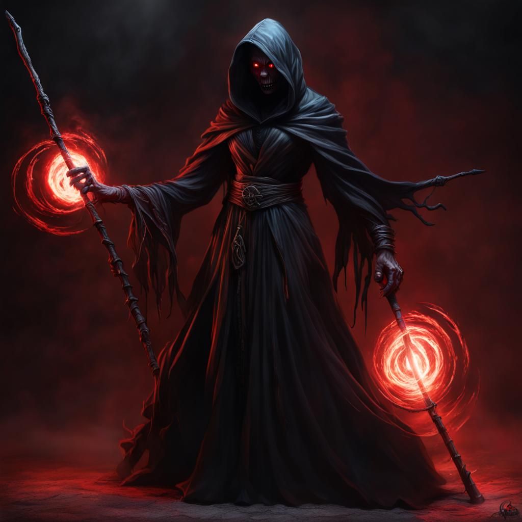 The Undead Shadow Mage - AI Generated Artwork - NightCafe Creator