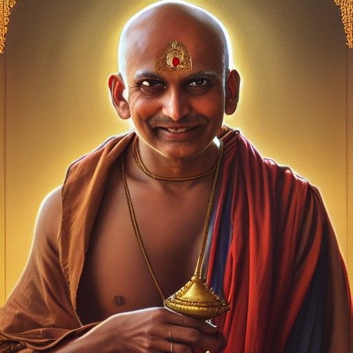 jovial indian monk who is actually a paladin meditating with a bindi ...