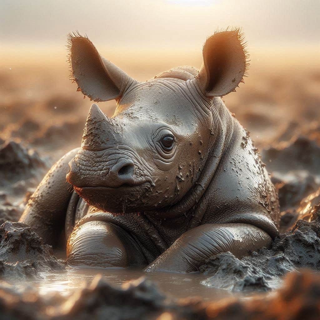 Baby rhino
