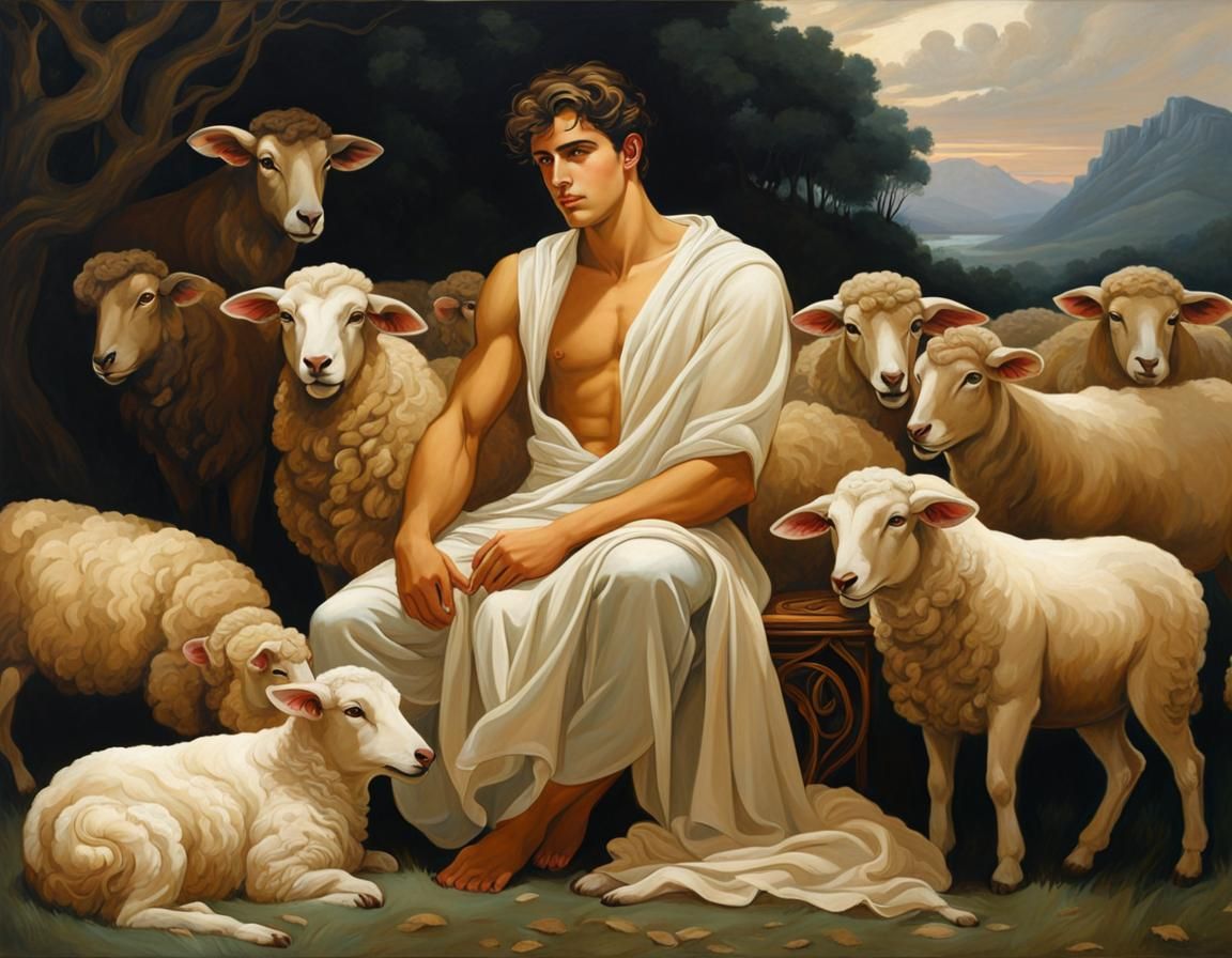 Ancient Greek Shepherd - AI Generated Artwork - NightCafe Creator