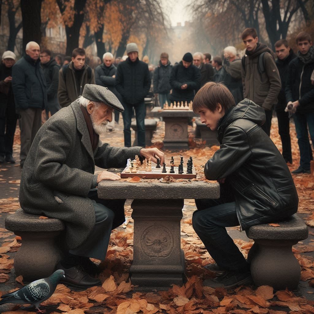 "Wisdom vs. Youth: A Chess Story"