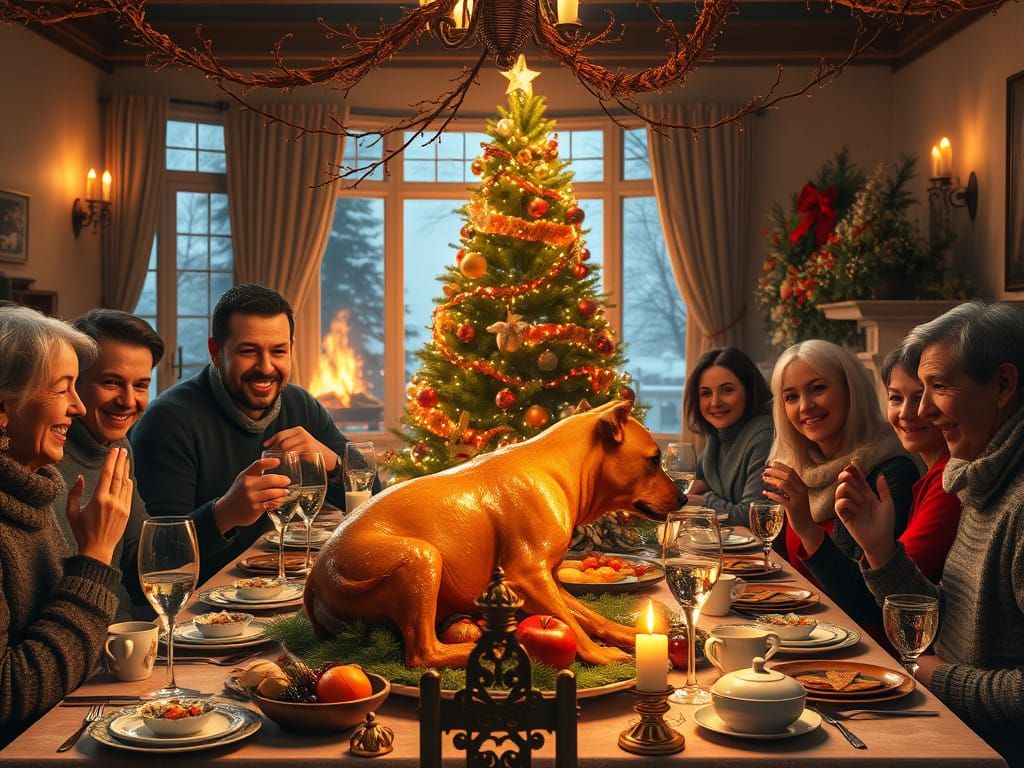 ๐ You already eat pigs (pink dogs). Why not dogs? Merry Christmas and Happy Hypocrisy.