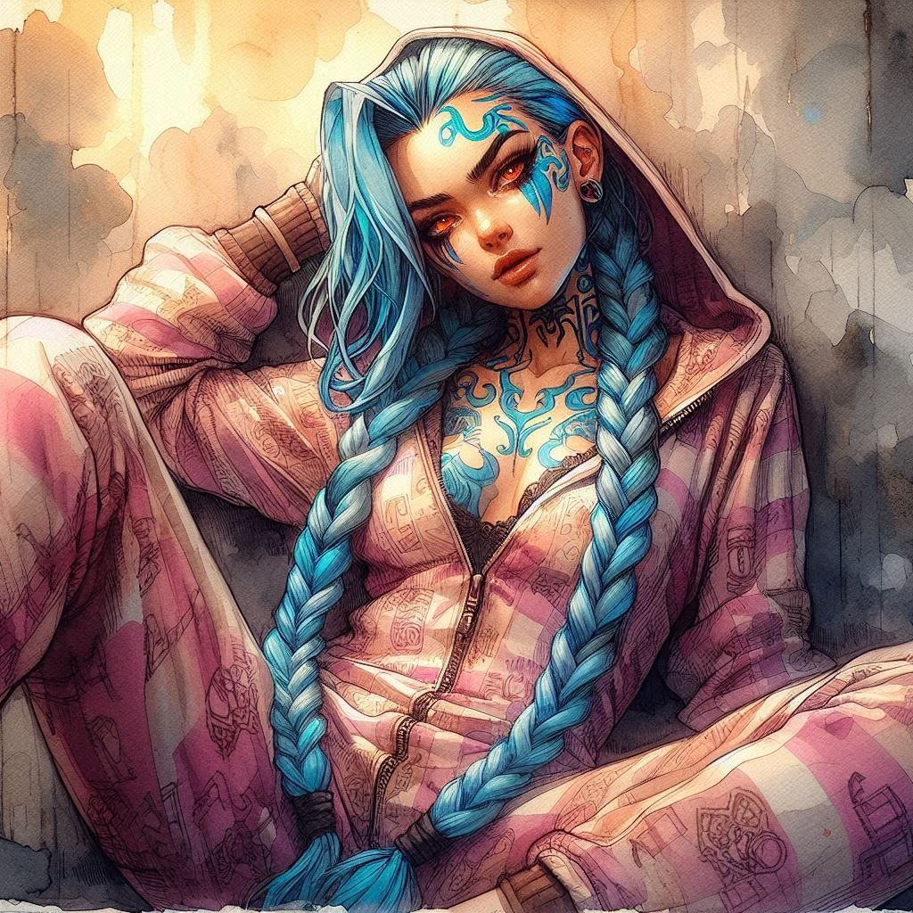 Good Night with Jinx ♥ x)