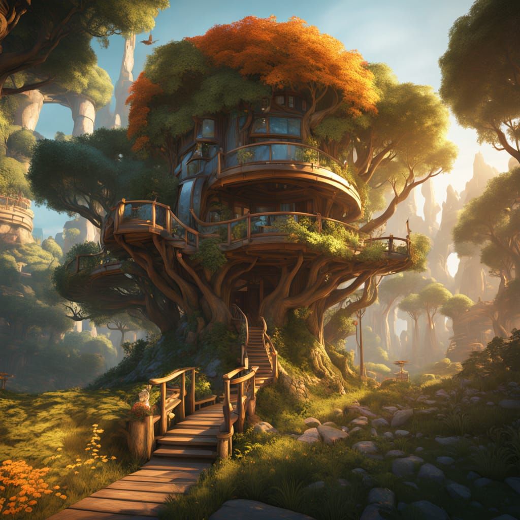 Solarpunk Settlement  by @Keely Chow