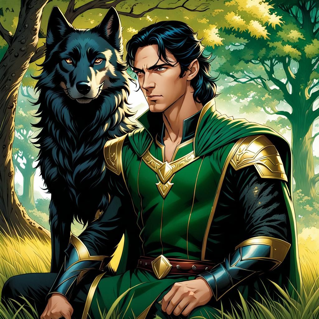 Loki and Fenrir - AI Generated Artwork - NightCafe Creator