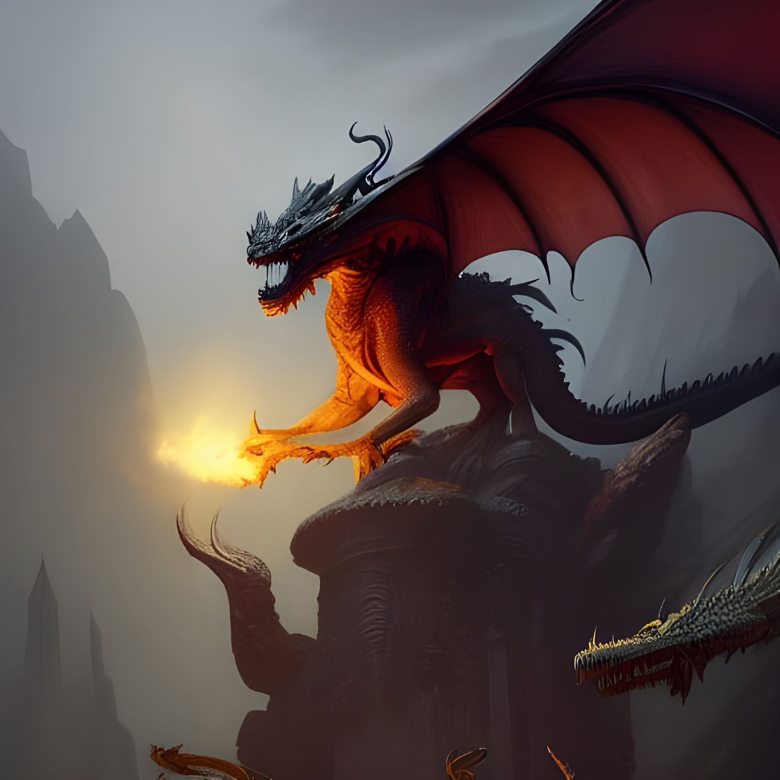 8K 3D dragon - AI Generated Artwork - NightCafe Creator