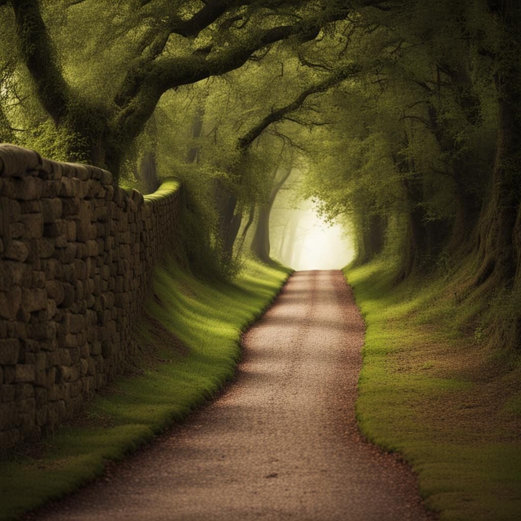 The Narrow Road Between Desires AI Generated Artwork NightCafe Creator