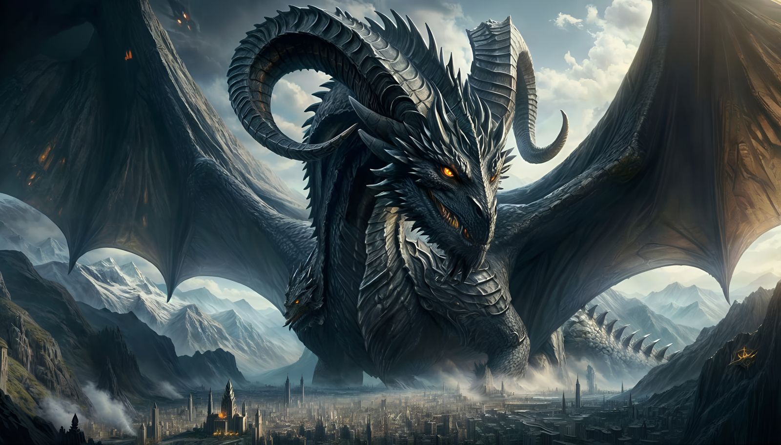 DND Series : Wyrm Black Dragon (Dalle Edition)