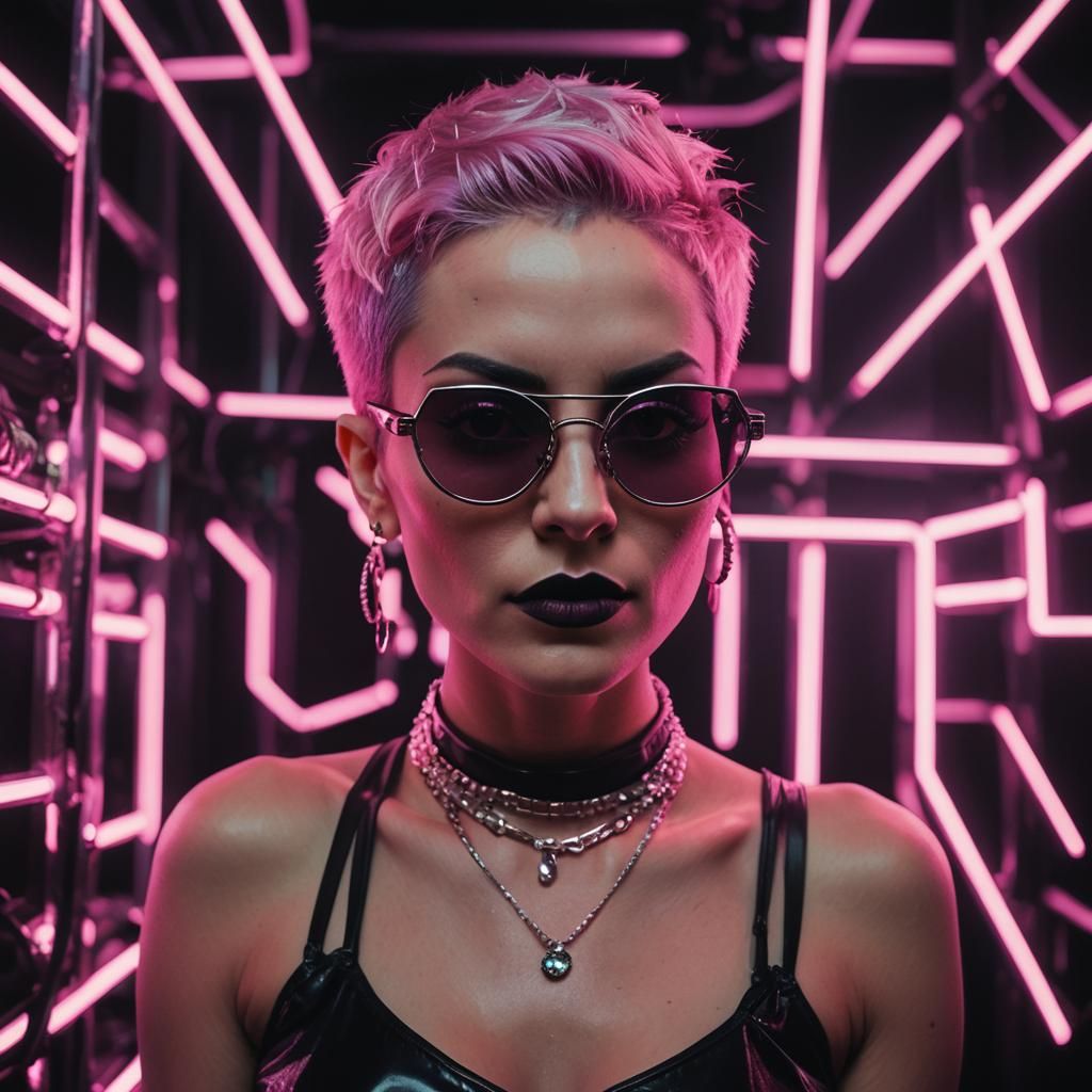 Neon lights to the road of heartache (c)