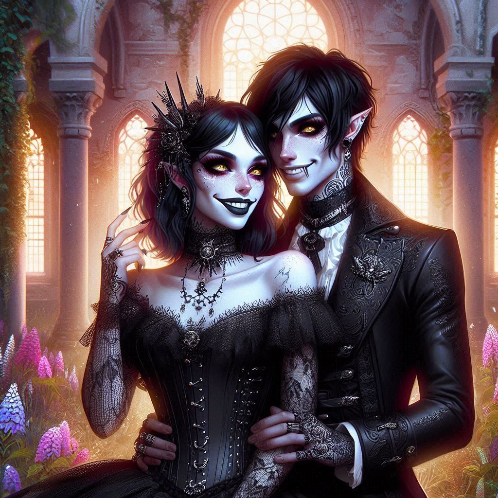 goth couple