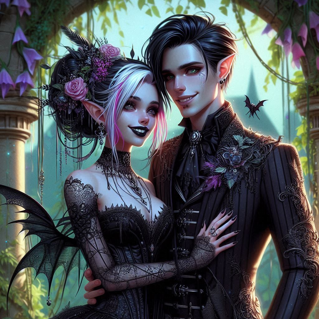 goth couple
