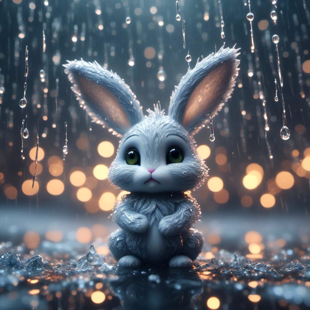 Wet Little Bunny