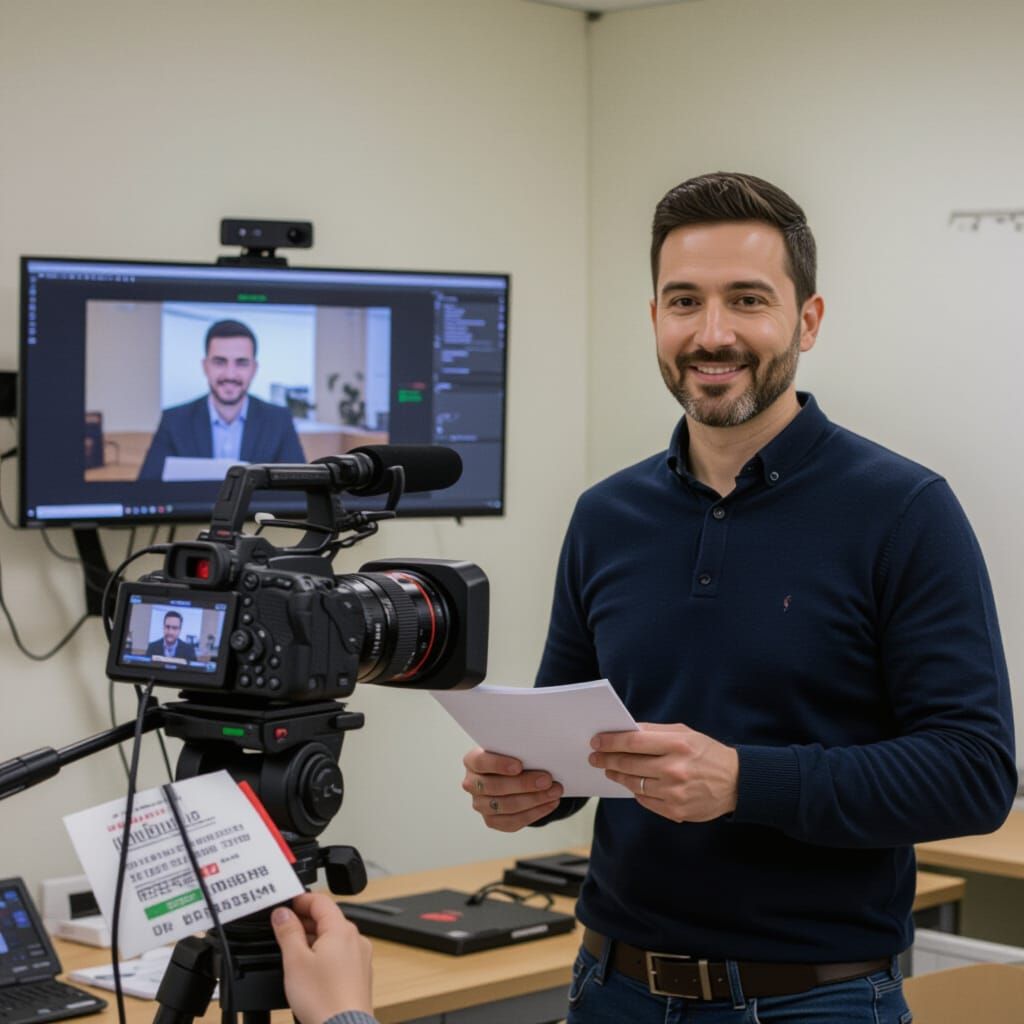 Professional Video Editing in Progress