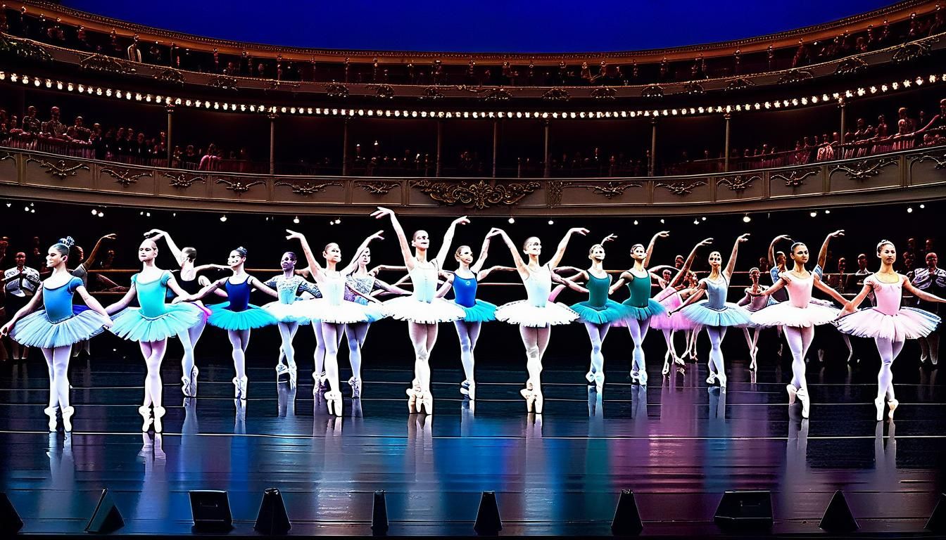 recreation scene of the first ballet tutu to ever be worn in...