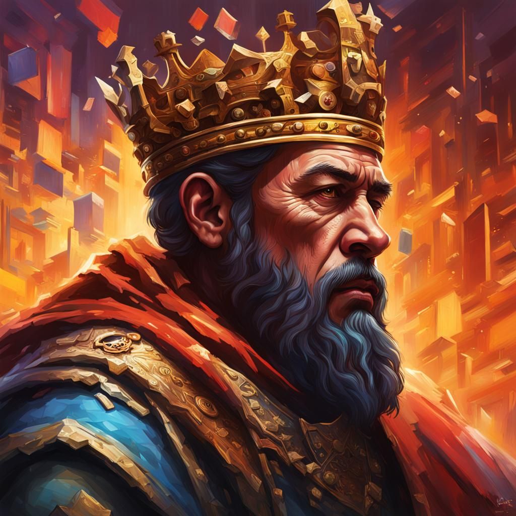 A king pondering his next strategic move