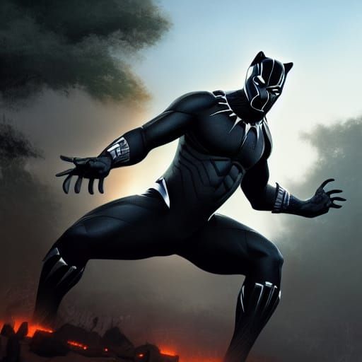 Black Panther - AI Generated Artwork - NightCafe Creator