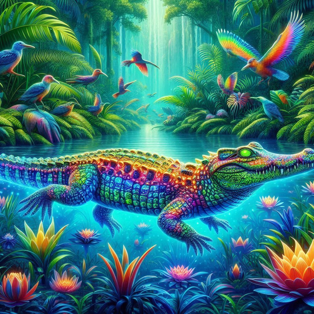 colorful croc