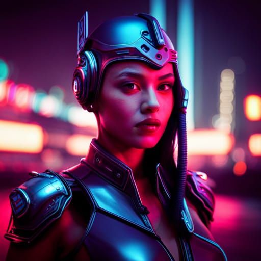 cyborg girl - AI Generated Artwork - NightCafe Creator