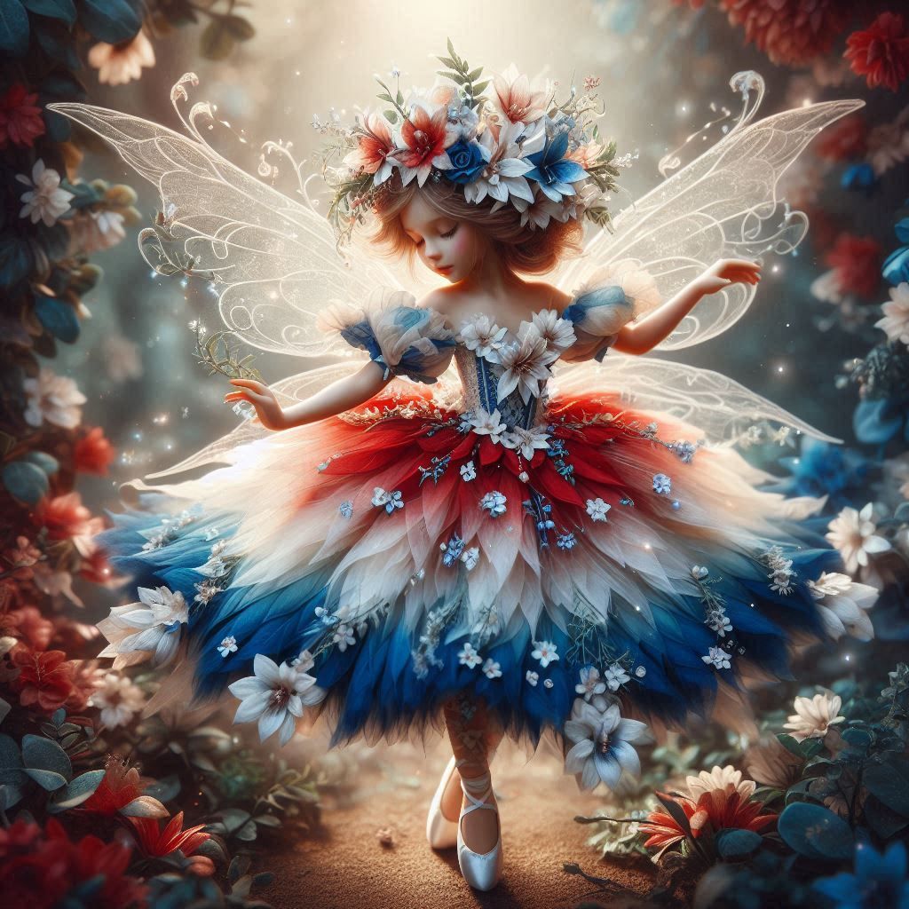 Fairie in the red white and blue of the dutch flag  by @EricaWilma Sensibility