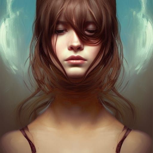 Girl with brown hair