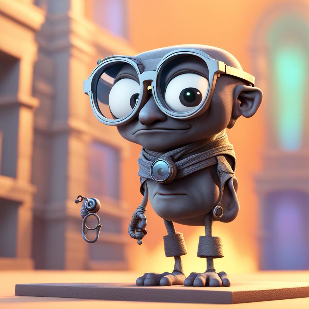 fantôme avec lunette de soleil et sifflet Pixar, Disney, con...