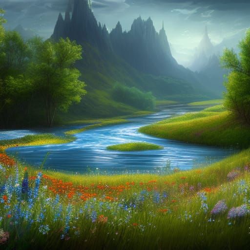 hmmmm a river i guess?