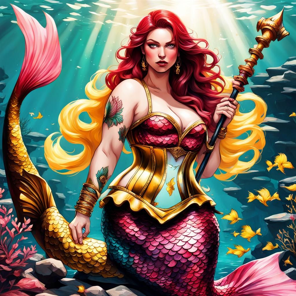 Warrior mermaid