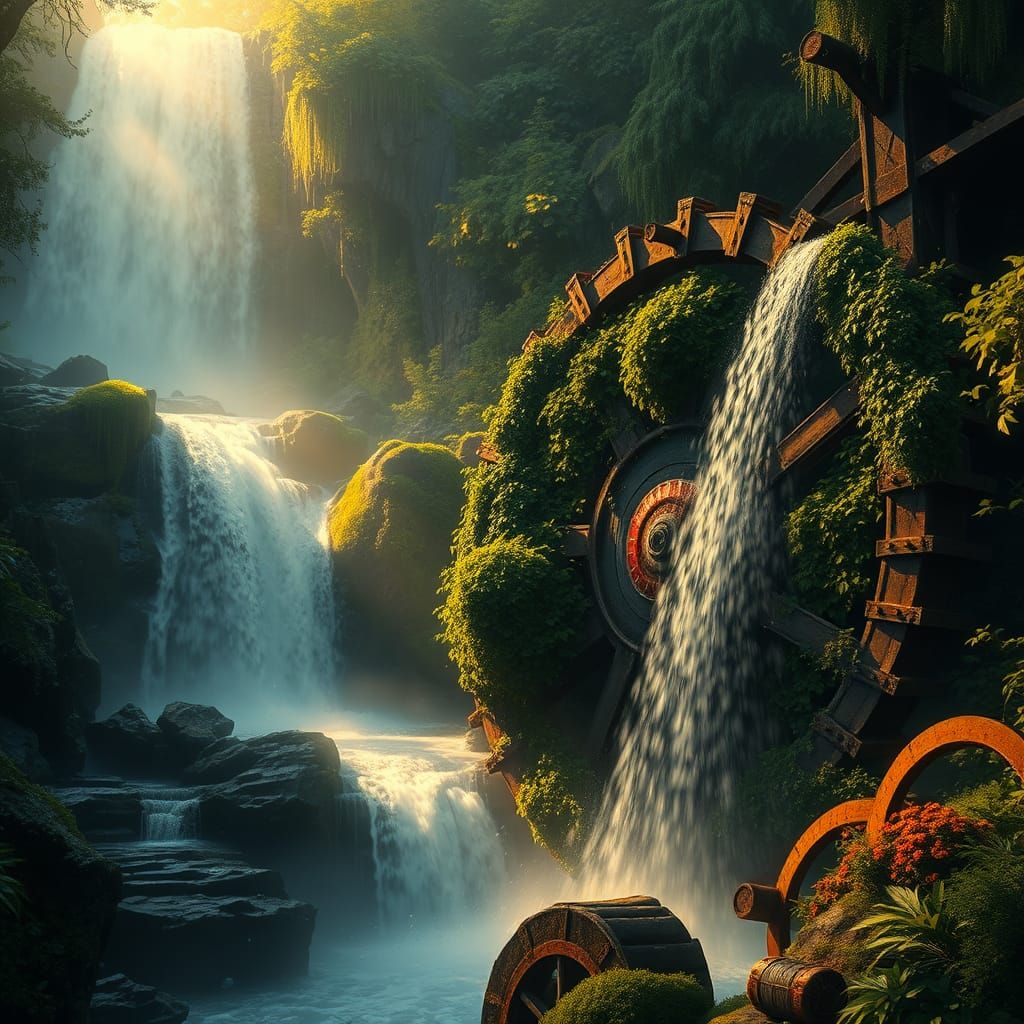 waterwheel "HIKARI"  by @undefined