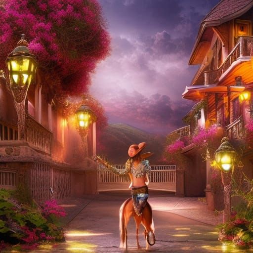 vivid bright Cowgirl Marina Cherry Spy Driveway Spurs