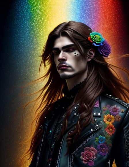 New SD Lora Rainbow flowers 9