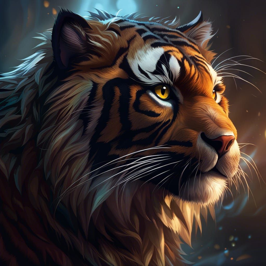 Watchful Tiger - AI Generated Artwork - NightCafe Creator