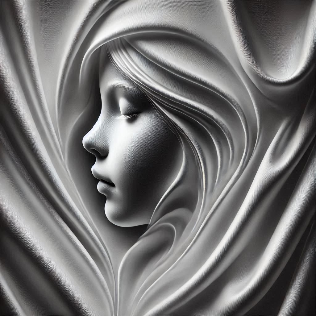 Night dreaming child portrait