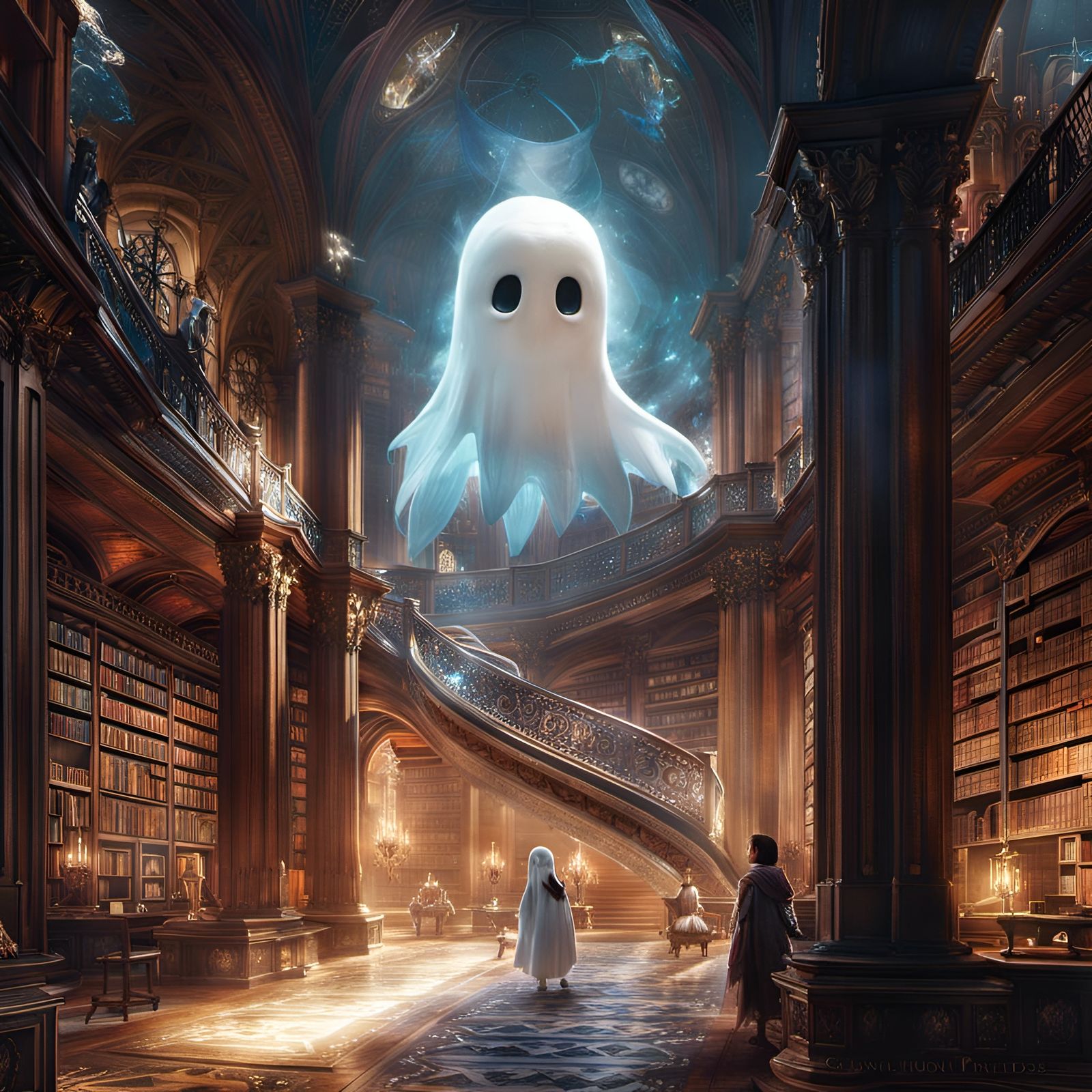 The Library Ghost Story  by @Mr-Dementia
