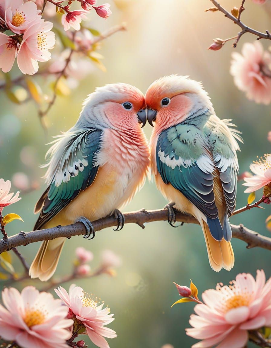 Love birds  by @Morrighan