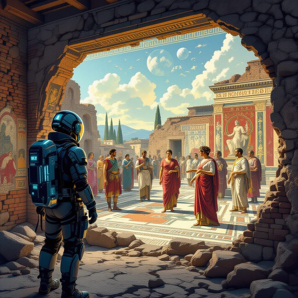 Time traveler in ancient Rome  by @Shepherd Bern