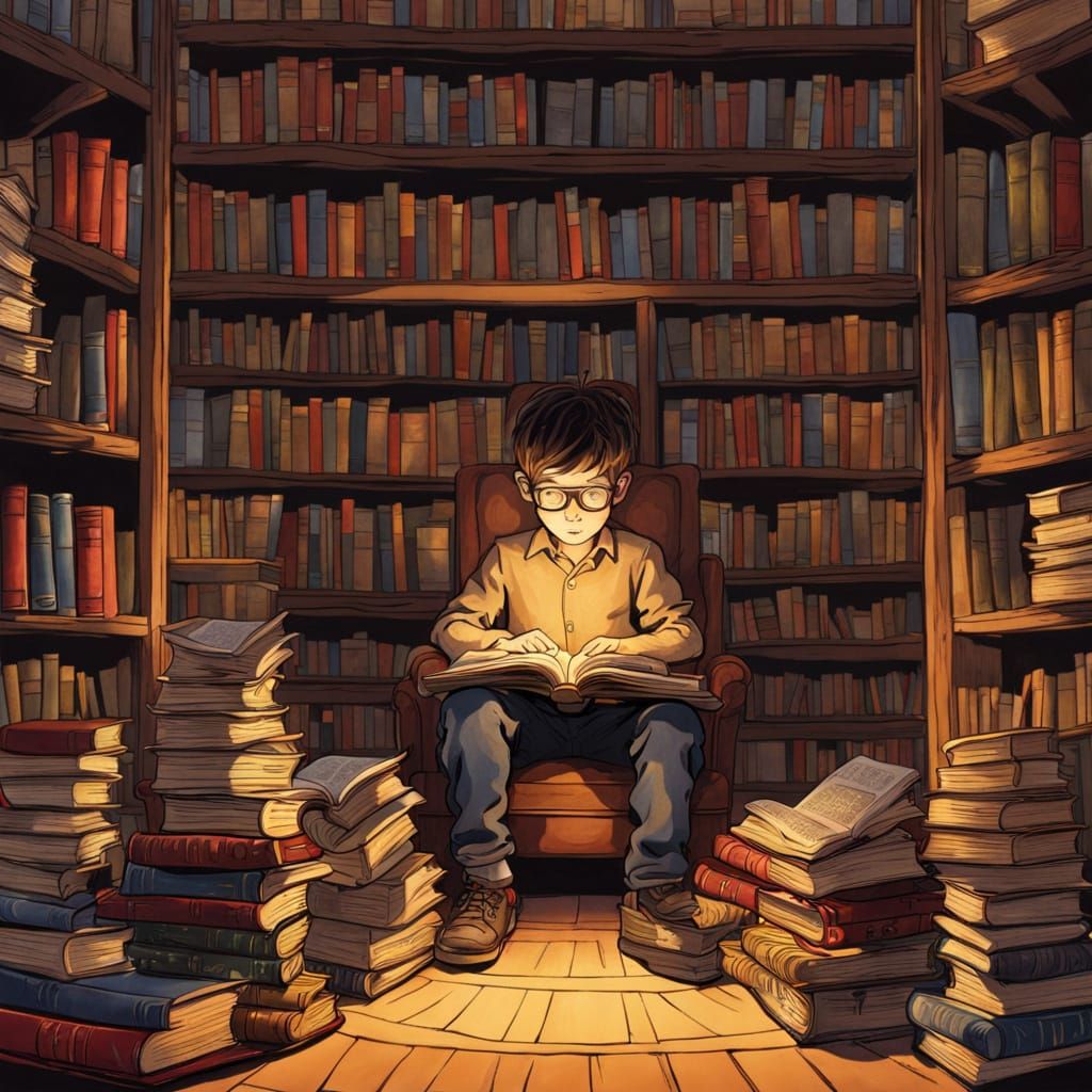 Unseen University Library   by @LynnDi